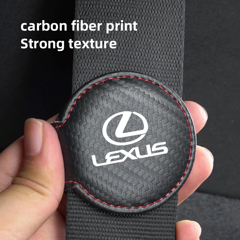 

Car Sticker Car Seat Belt Fixing Clip Limiter Adjustable Safety Strap Cover For Lexus F SPORT RX300 IS200 IS250 ES350 Ct200h UX2