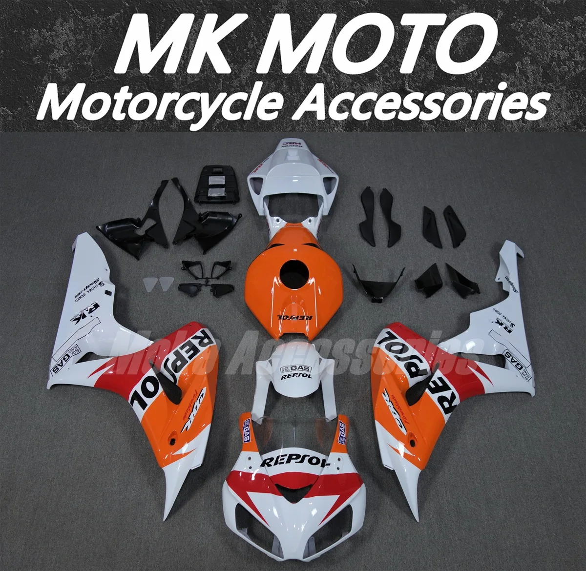 

Moke moto Motorcycle Fairings Kit Fit For Cbr1000rr 2006-2007 Bodywork Set High Quality ABS Injection White Orange Red New