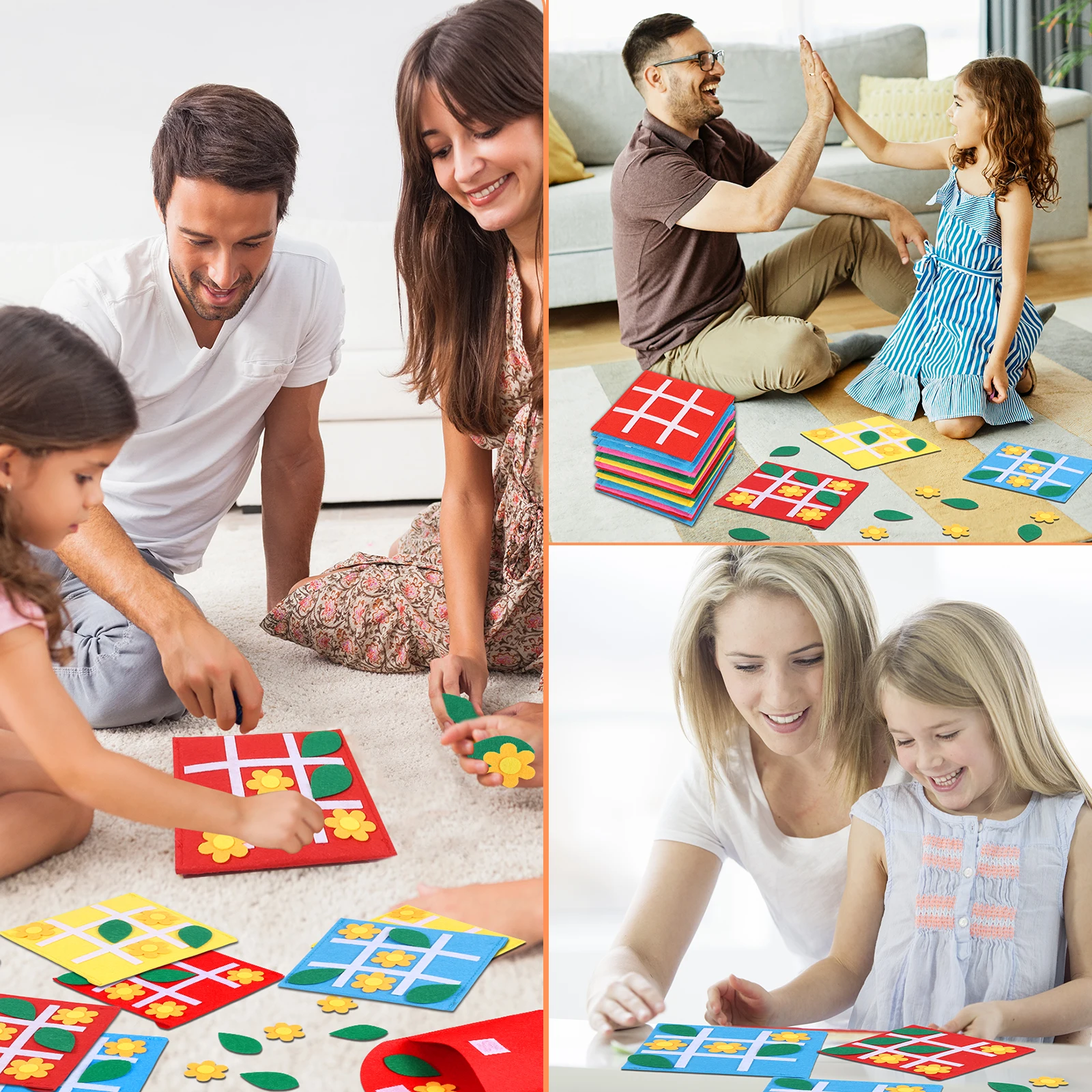30/20 pezzi gioco da tavolo in feltro feltro Tic Tac Toe giochi di scacchiera per famiglie per bambini e famiglia festa di compleanno bomboniere gioco da tavolo da viaggio