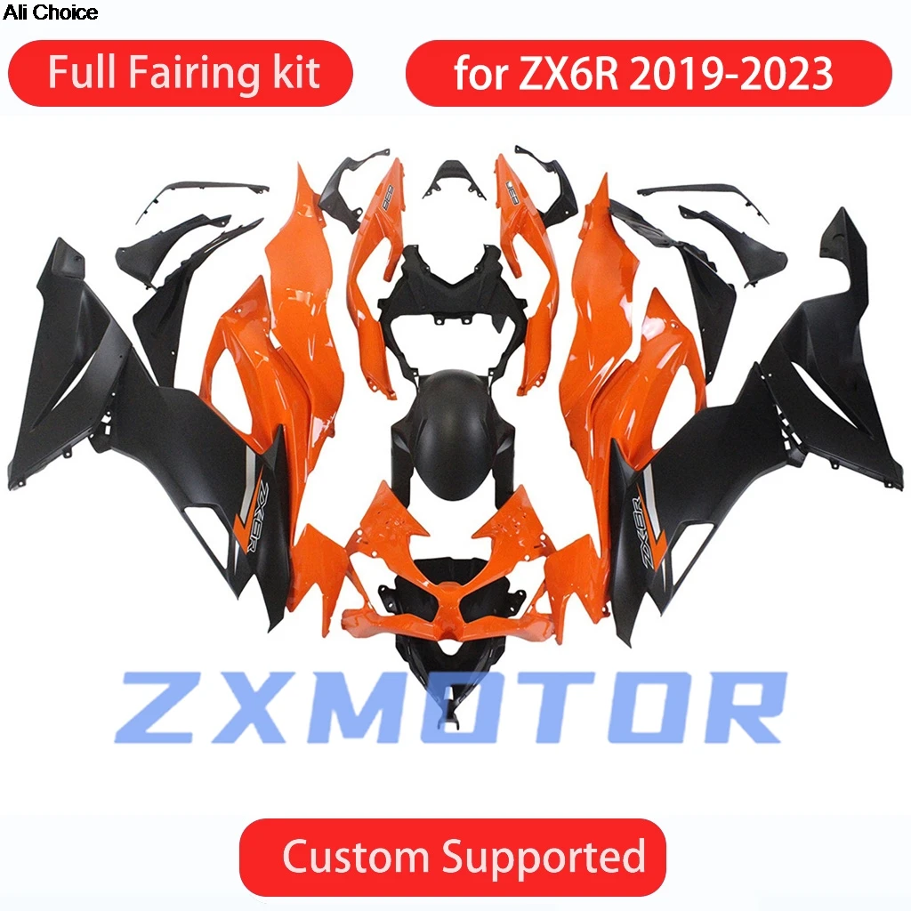 Free Custom Fairings ZX6R 2019 2020 2021 2022 2023 Fairing Bodywork Kit Panel Set Fit for KAWASAKI 636 ZX 6R 19 20 21 22 23