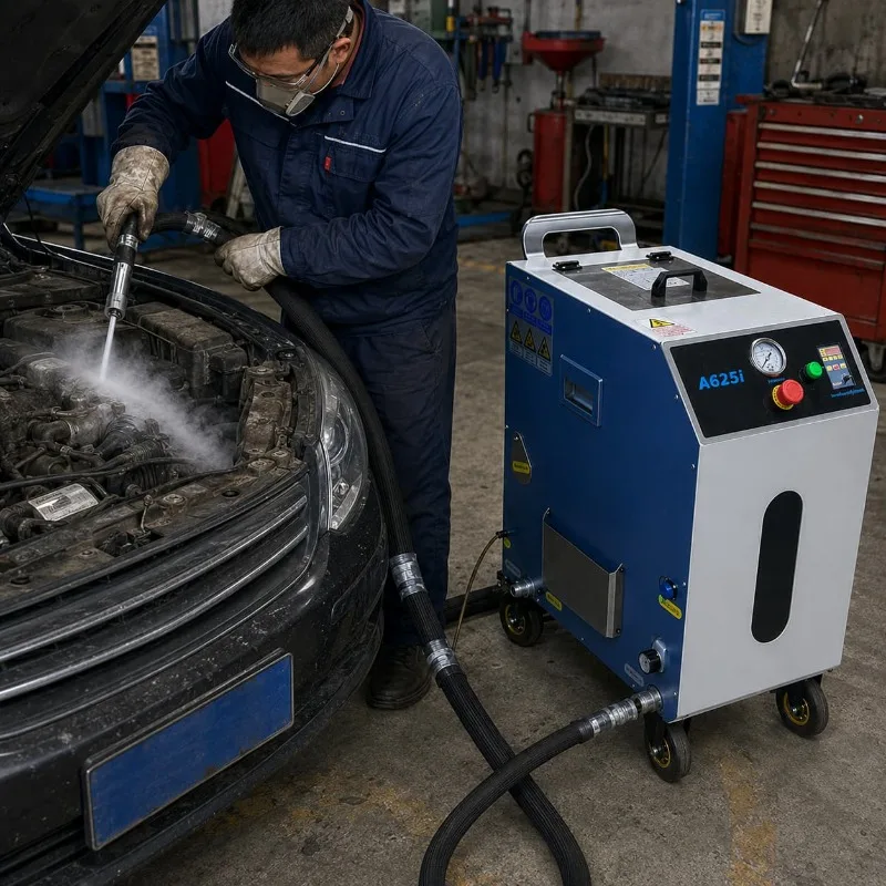 Dry Ice Blasting Machine Compressed Air Cleaner Customized for Engine Mold Surface Tool Surface Care
