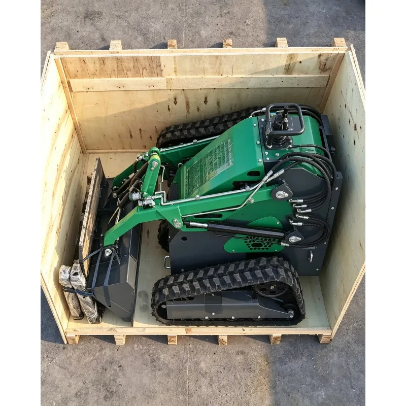 Wheeled Skid Steer Loader Mini Skid Steer Track Loader Skid Steer Loader 2 Ton Breaker For Construction Farm Garden Site Work