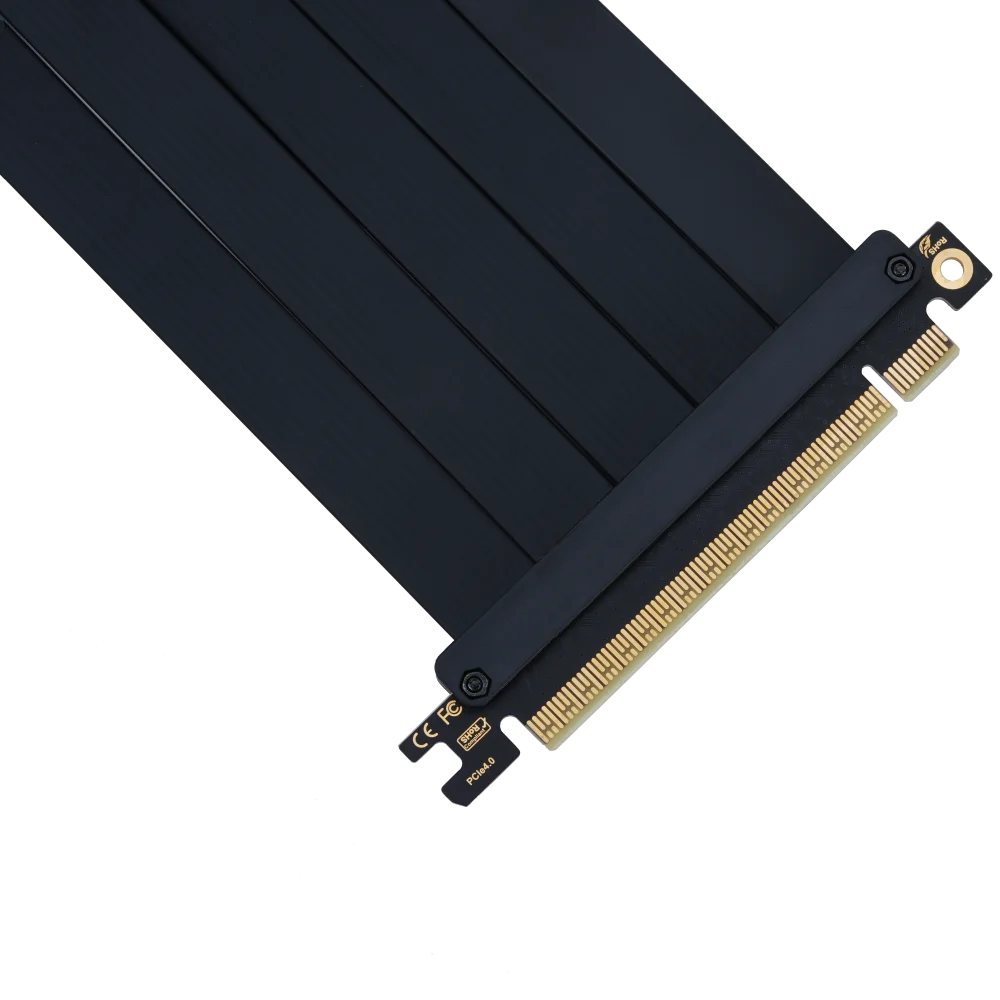 Gen4 PCIe 4.0 X16 Riser Cable 3 Meter, Double 180 Degree Male to Female PCI-E X16 Extension Wire, Shielded GPU Vertical Installa