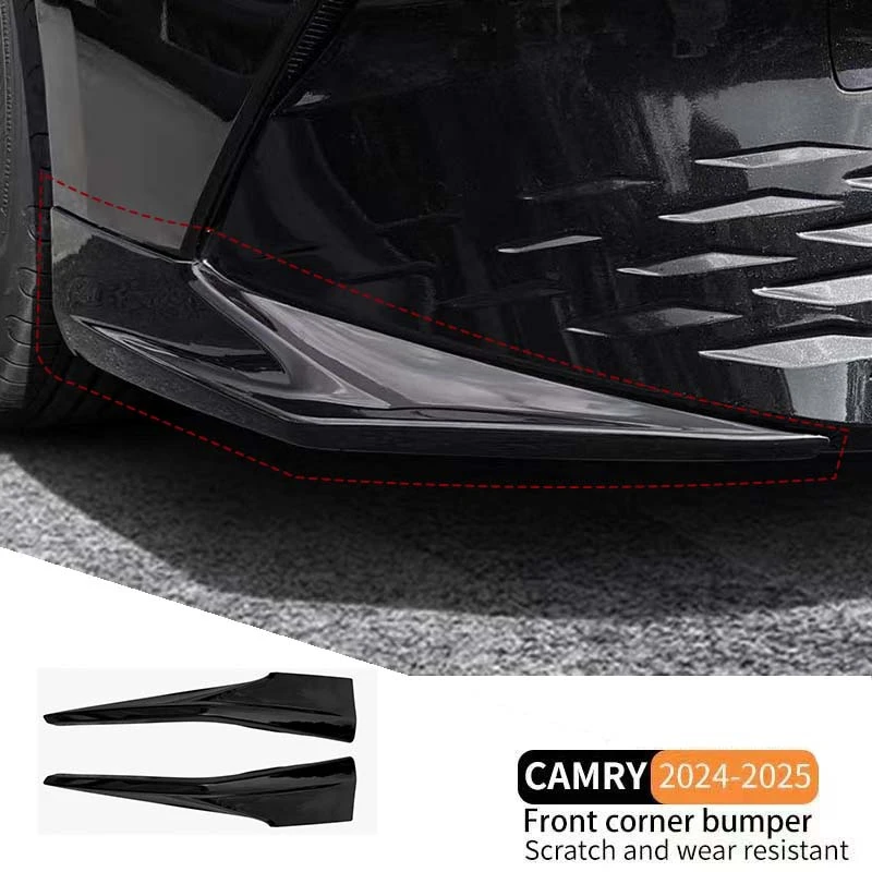 

Для Toyota Camry 9th 2024-2025 автомобильный передний угловой бампер, полоса для предотвращения столкновений, рамка противотуманной фары, декоративные износостойкие аксессуары