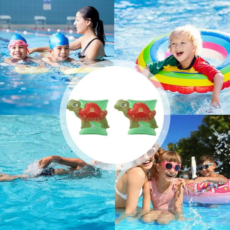 Schwimmende Armbänder für Kinder, 2 Stück, Sicherheitsarmbänder, Schwimmarm-Floaties, tragbare Pool-Armbänder, Schwimmring, Schwimmarm-Schwimmer