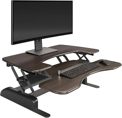 

Desk Pro Plus 36, стоячий конвертер с двумя мониторами, регулируемая настольная стойка, 11 настройков высоты, офисная стойка