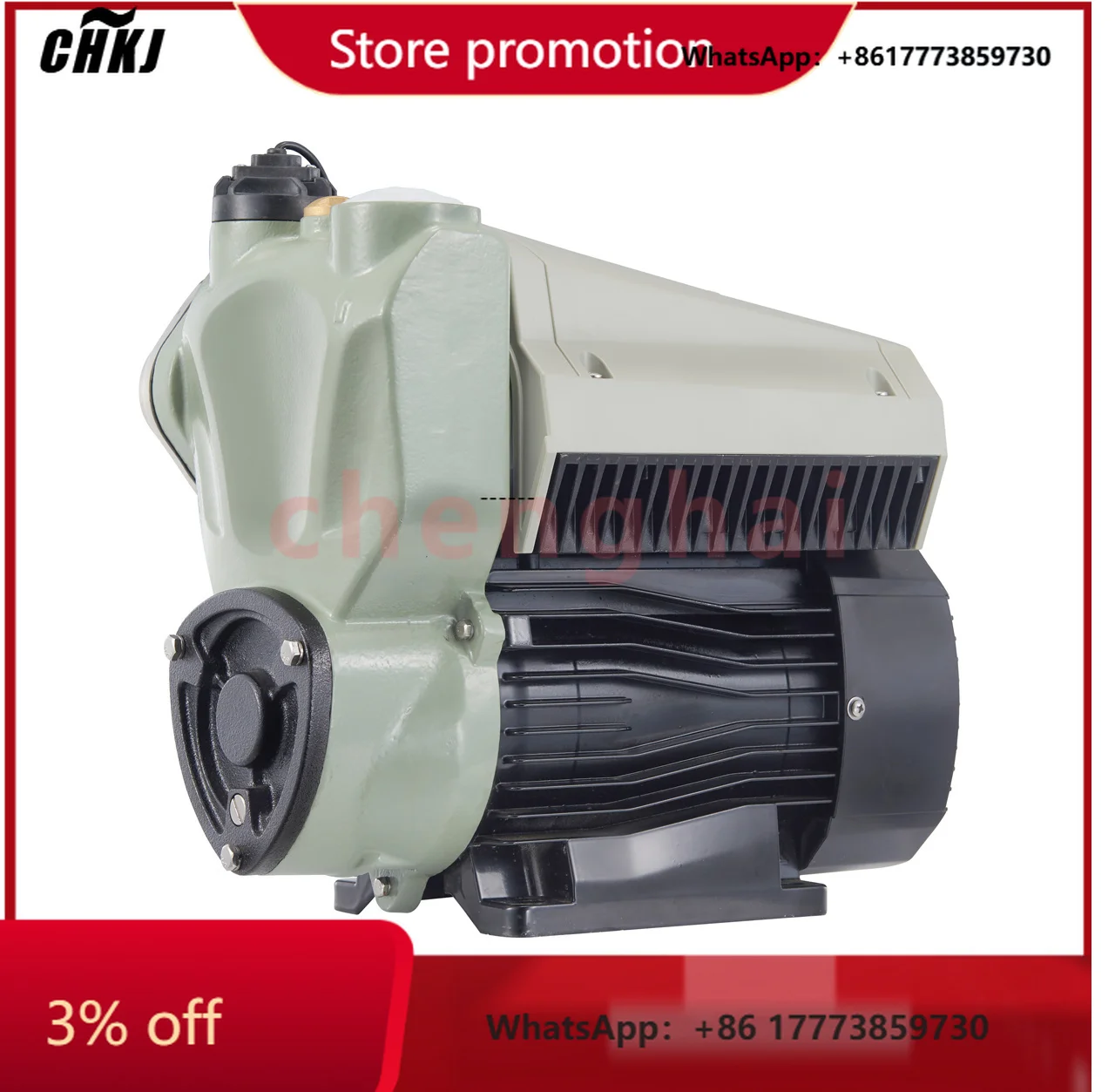 

CHKJ-2025NEW2HP High Powered Constant Pressure Variable Frequency Booster Pump for Garden Irrigation Water Supply Single Stage B
