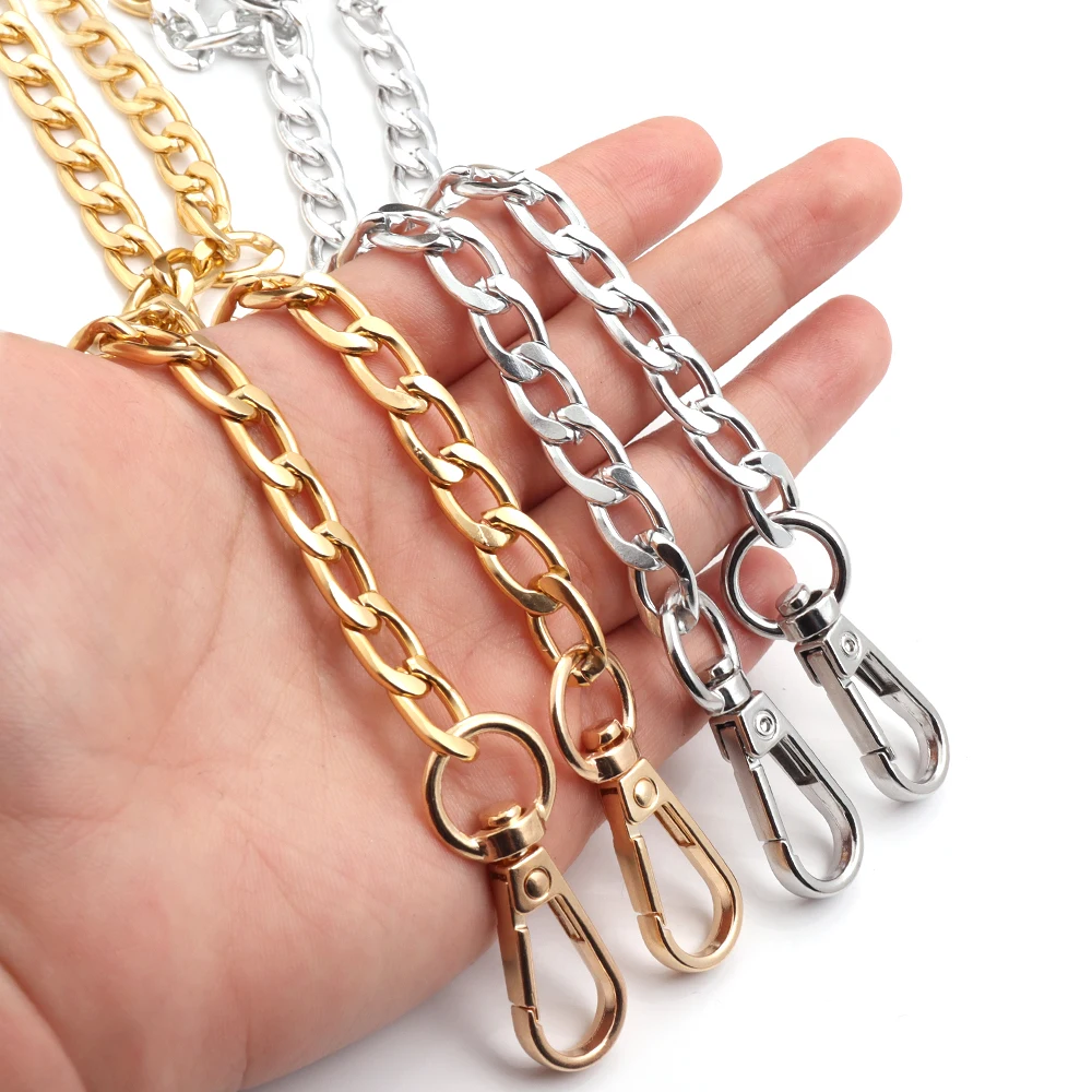1 tira de metal alumínio saco corrente peças reposição acessórios para mão-tecido bolsa ombro diy alças destacáveis artesanais