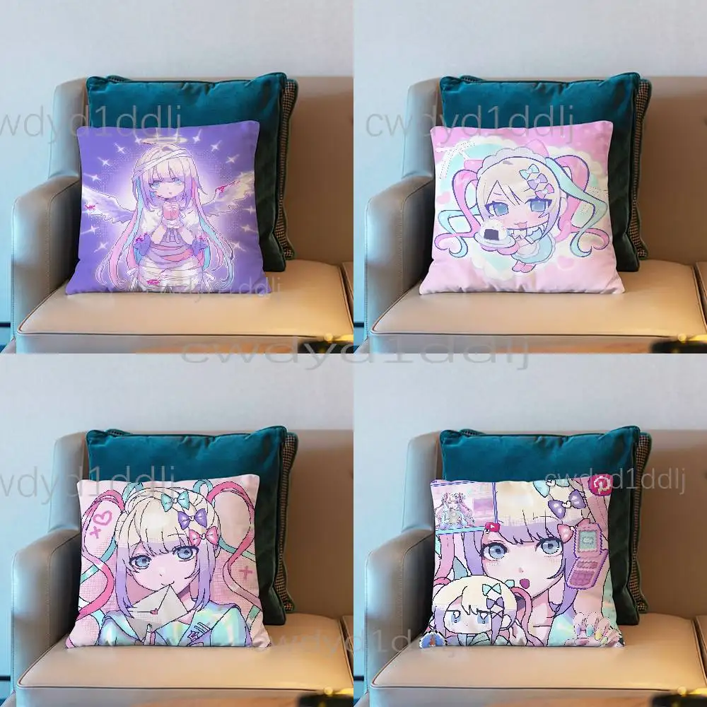 K-Kangel Needy Streamer Overload Pillow Case Short Plush Sofa Decorative Gift Home Double-sided Printing Cushio