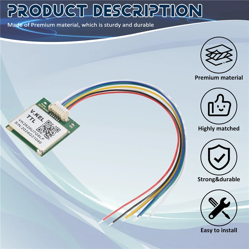 AU61-VK2828U7G5LF وحدة GPS TTL 1-10 هرتز مع هوائي فلاش التحكم في الطيران نموذج GPS