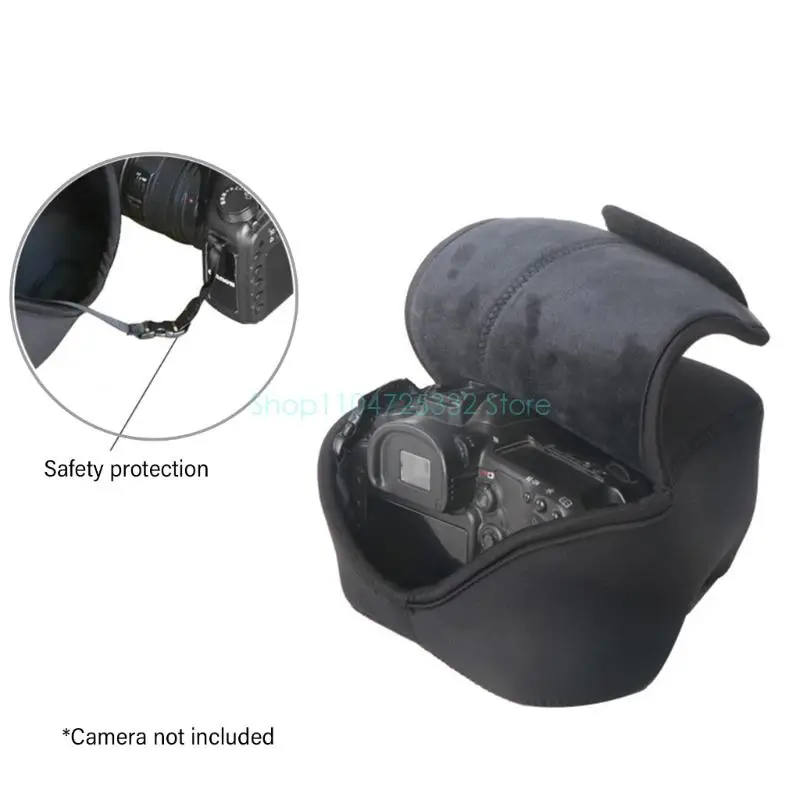 Neoprene Camera Inner Bag Sleeve Lightweight DSLR/SLR Protective Case for Travel, Water-Resistant & Shockproof Cover