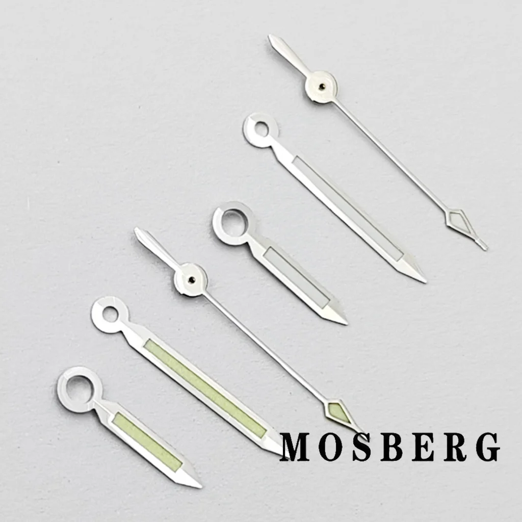 Silver Watch Hands Green Luminous Fit NH35 NH36 ETA2824 2836 Miyota 8215 8205 821A Watches Automatic Movement Accessories Parts