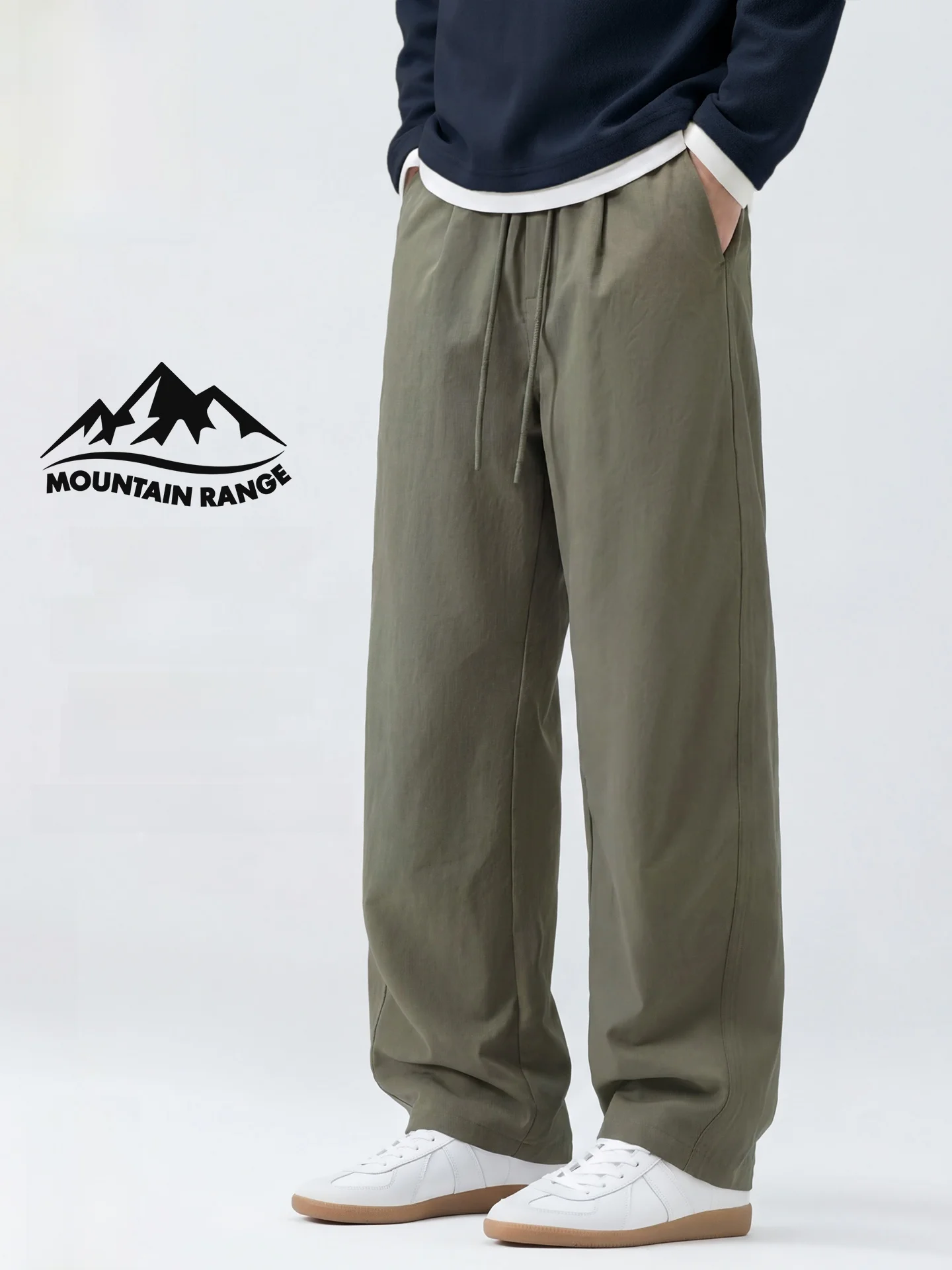 

een Casual Pants Men's Spring New Loose Straight Leg Sports Multi-functional Monkey