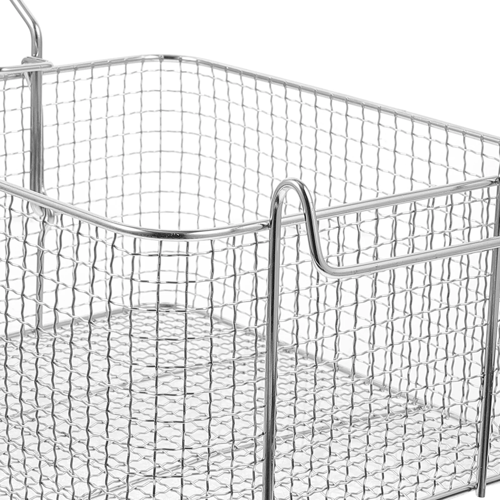 

Stainless Steel Frying Basket with Handle Large Capacity Deep Fry Mesh Basket for French Fries Chicken Wings Fish Oil Draining