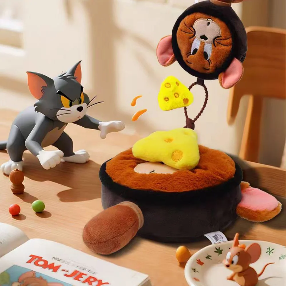 本物のトムとジェリーフライパンシリーズぬいぐるみ財布かわいい学生通学装飾人形おもちゃ女の子クリスマスギフト