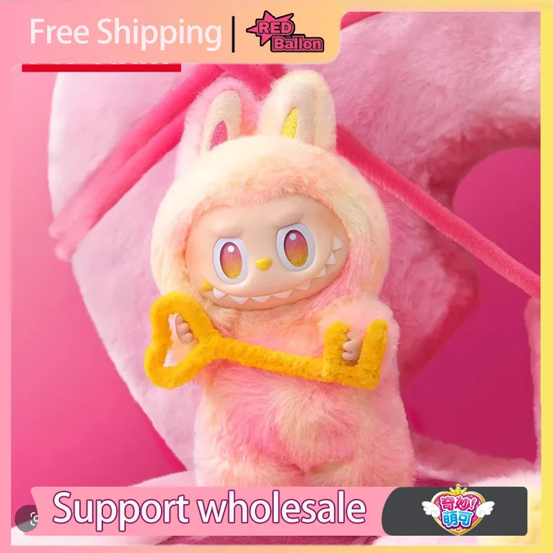 

POPMART LABUBU Anime Figure Mysterious Box Glue-encrusted Cute Plush Pendant Kawaii Room Decoration Christmas Gift Custom Gift