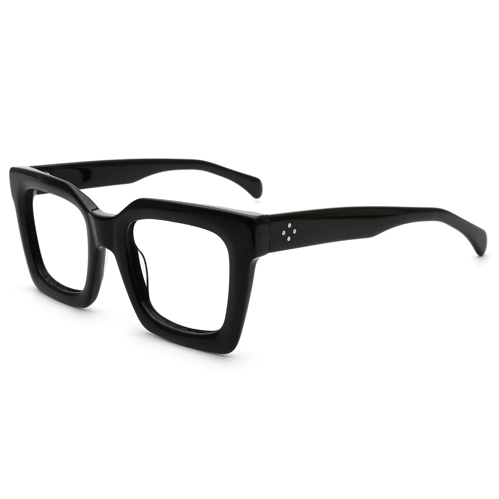 Red Acetate Eyeglasses Optical Frame Man Full Rim Spectacel Myopia Glasses Big Nose Suitable 22mm Wide