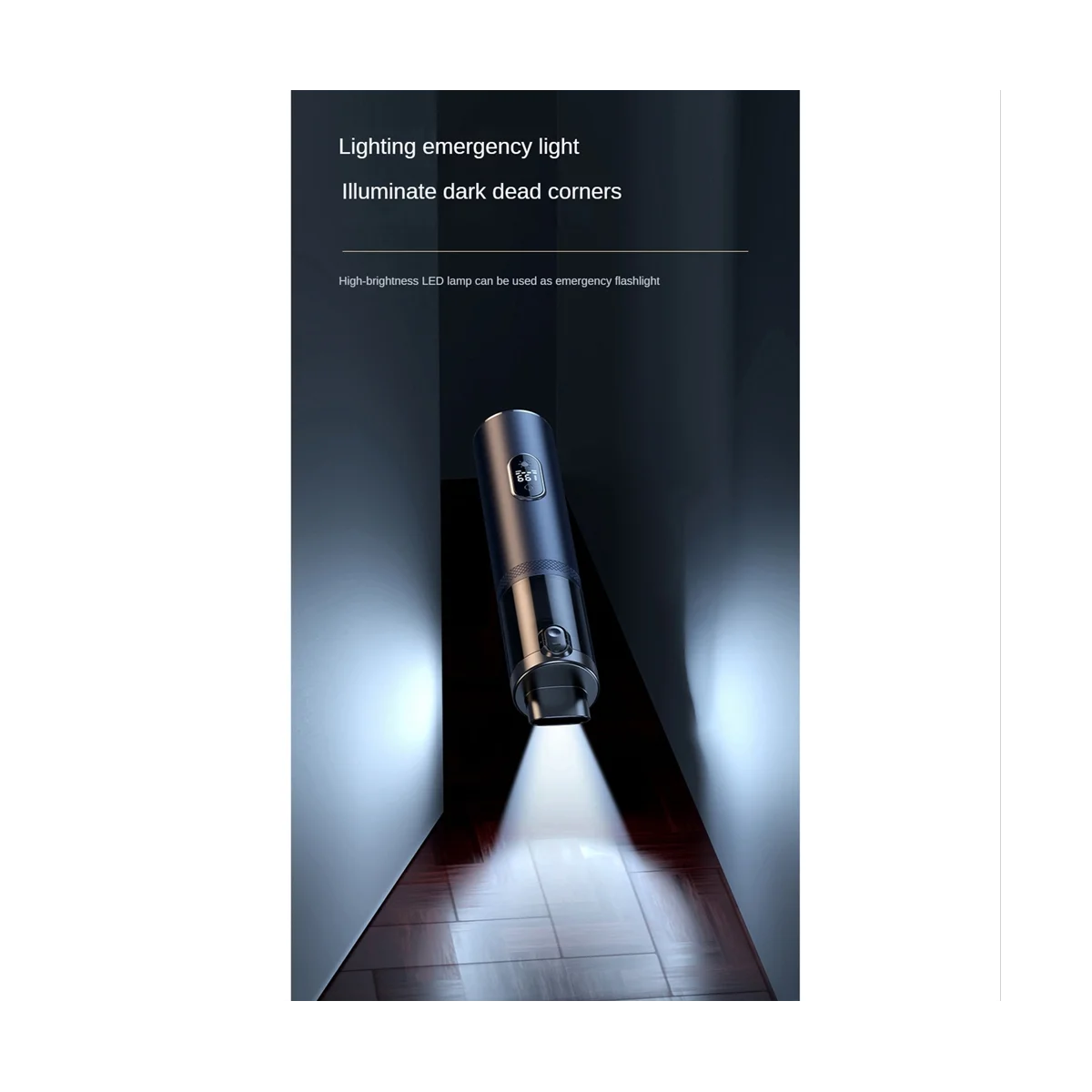 13000Pa tragbarer Auto-Staubsauger, starke Saugkraft, bürstenloser Staubsauger, Dual-Use-Handheld-Desktop, Gunmetal-ABLM