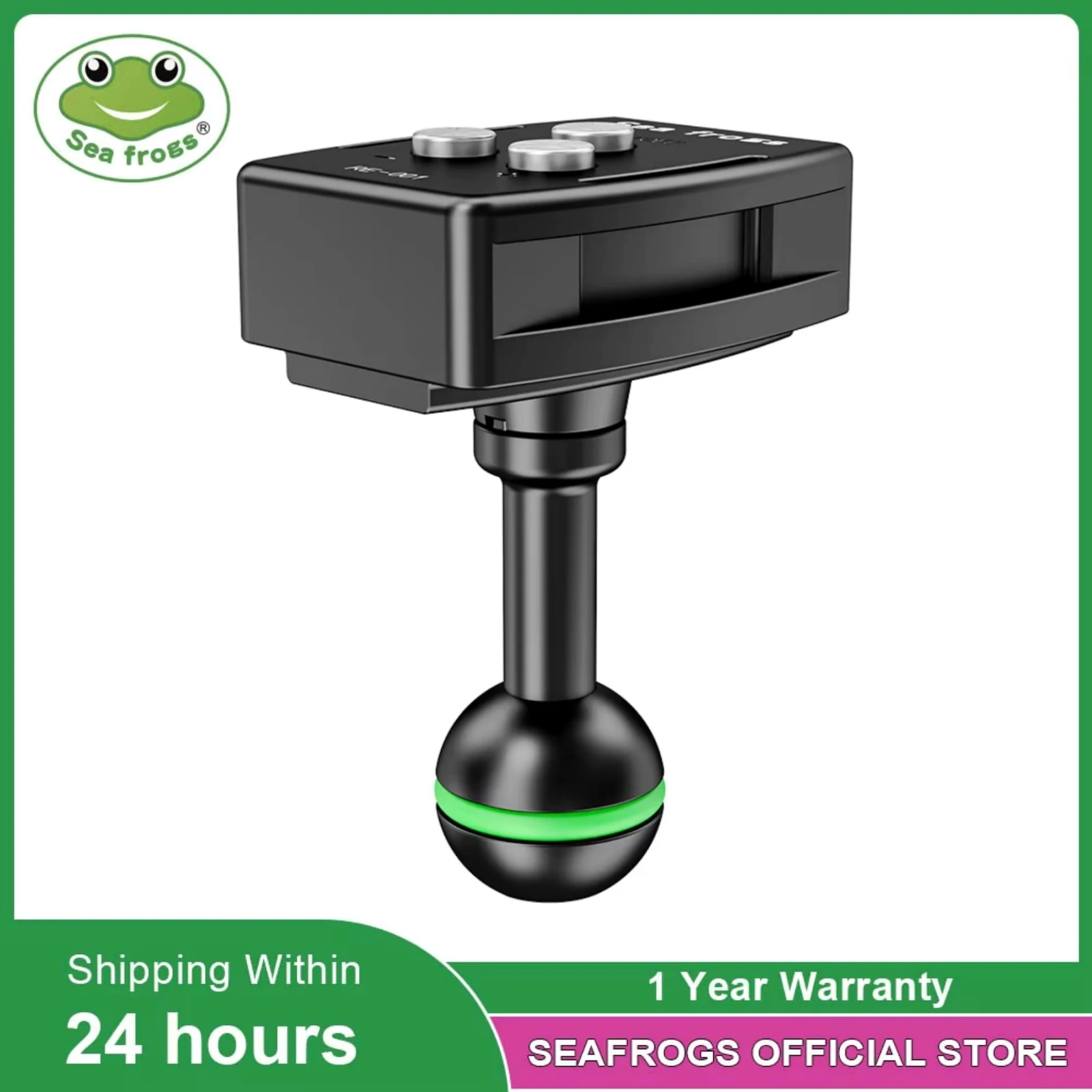 Seafrogs Underwater Strobe Flash Trigger Controller for Diving Torch with Ball Head Mini Remote for Photography