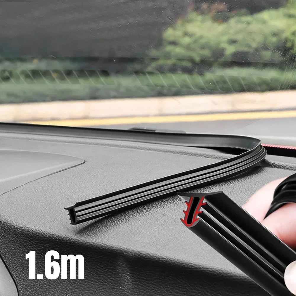 

1.6m Car Interior Console Gap Gap Sealing Strip Car Dashboard Weatherstrip Rubber Strip Car Windshields Noise Insulation Strips