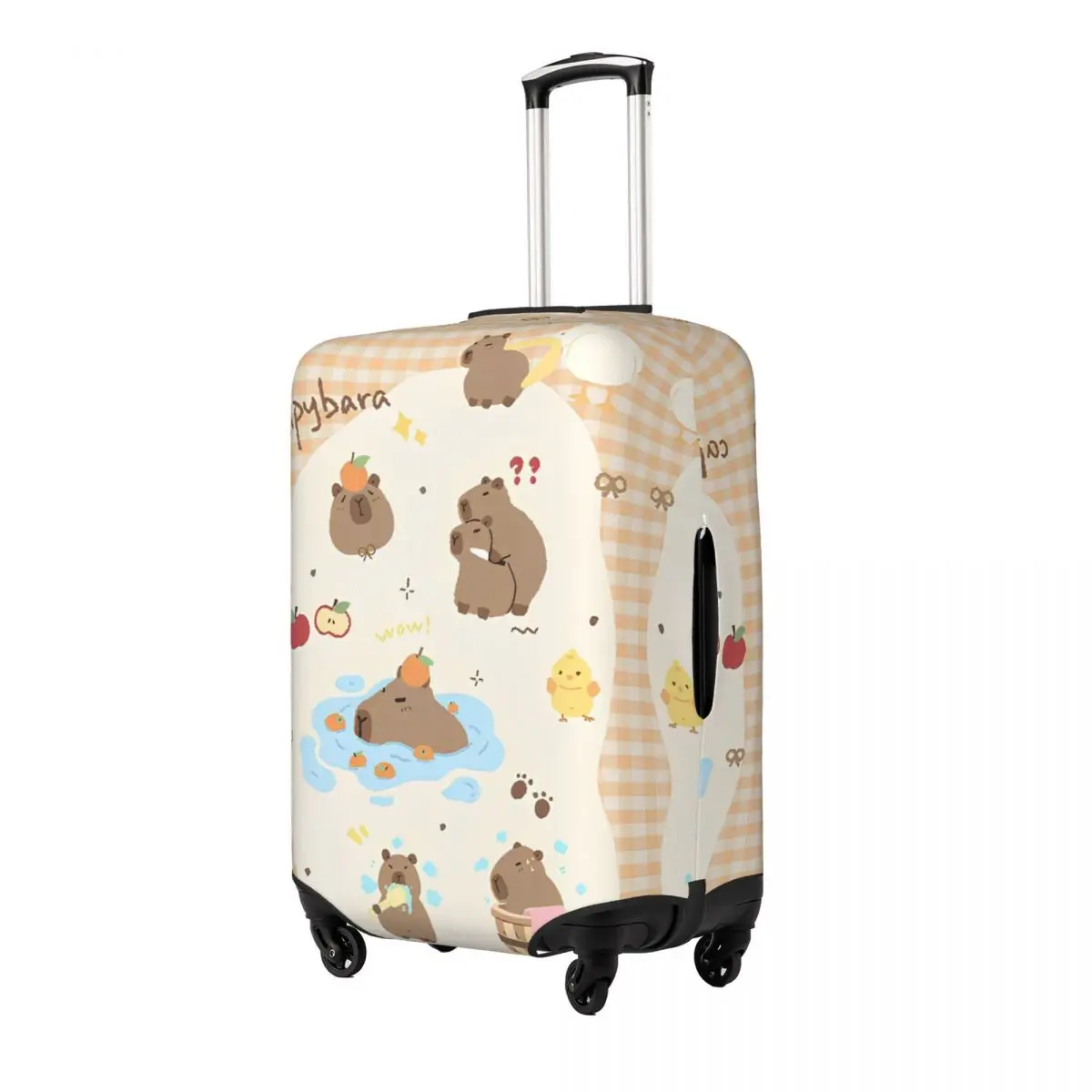 Capibara Lovely Nap Suitcase Cover Vacation Cruise Trip Practical Luggage Accesories Protector