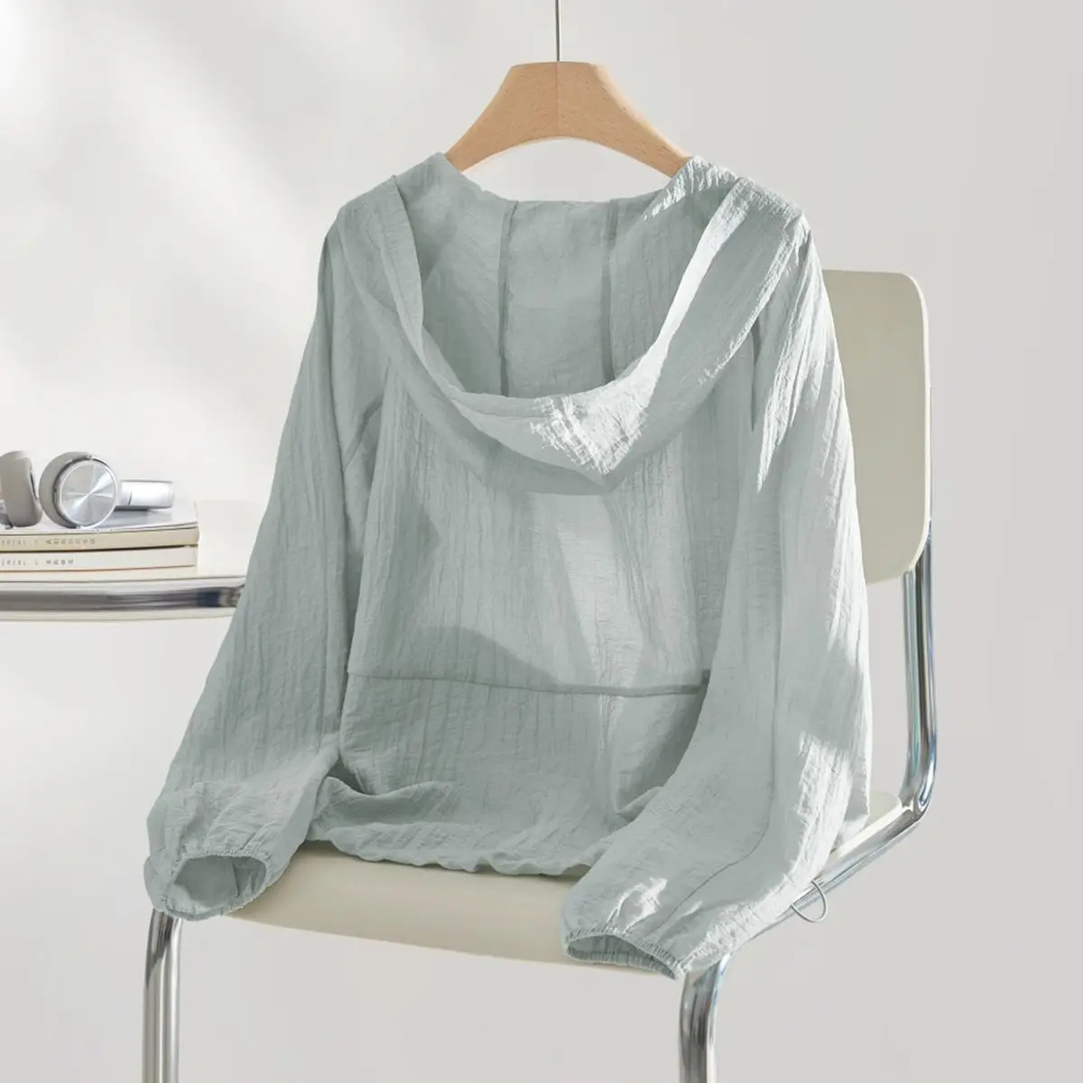 IH Loose Leisure Sports Wind Sunshade Breathable Jacket 2025 Spring New Hooded Sunshade Jacket