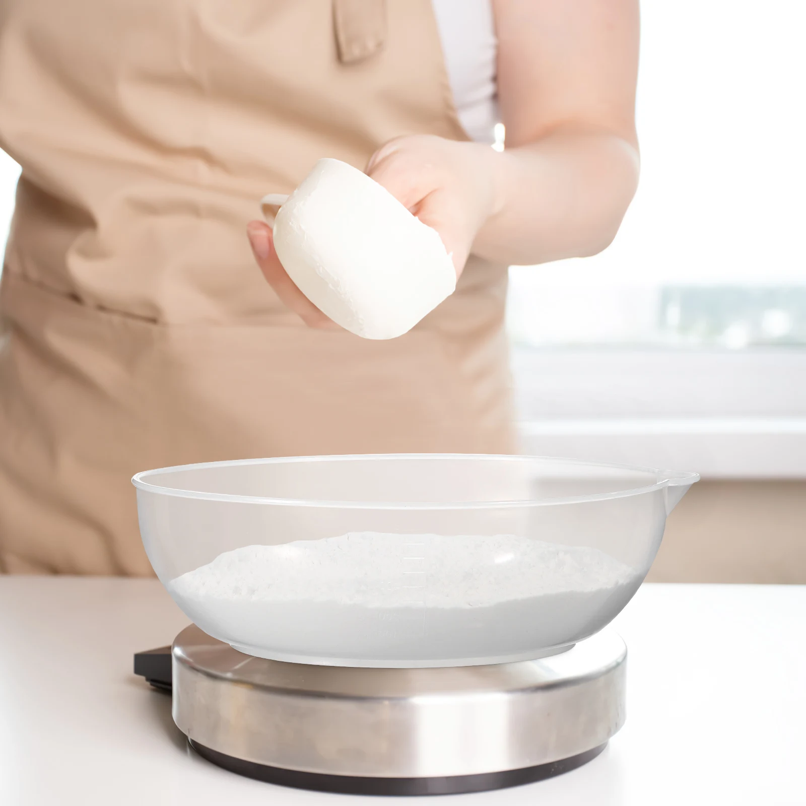 Plastic Kitchen Electronic For Food Powder Digital Lightweight Reusable Scaled Measuring Pan For Small Items Kitchen Weighing