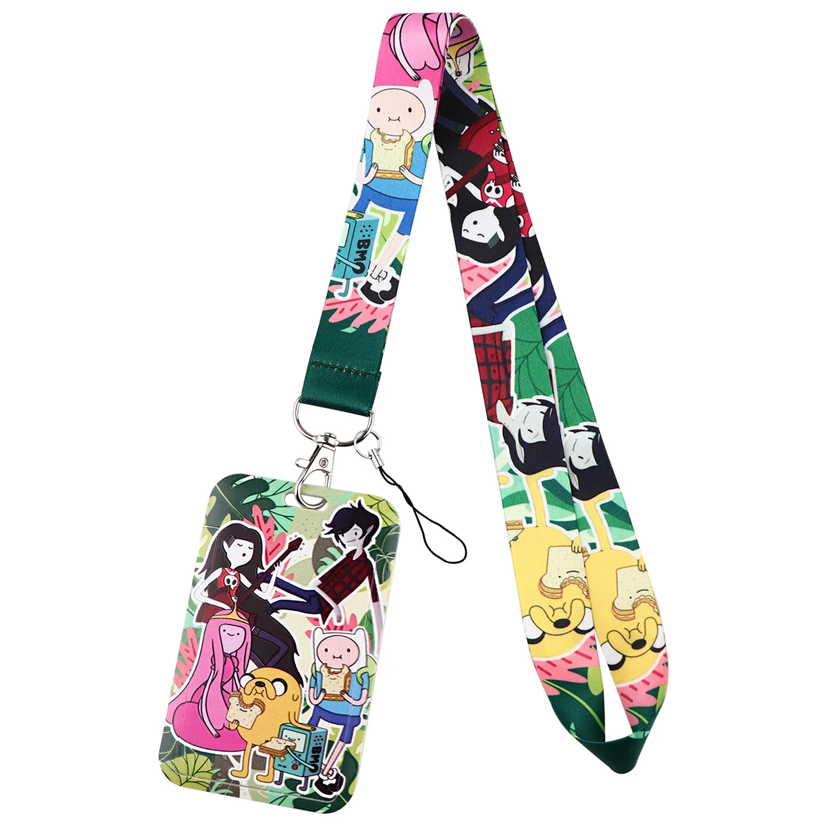 Fantasy Adventure Print Webbing Lanyard Keychain Cute Ribbon Hang Rope Keyring Mobile Phone Charm Neck Straps Key Ring