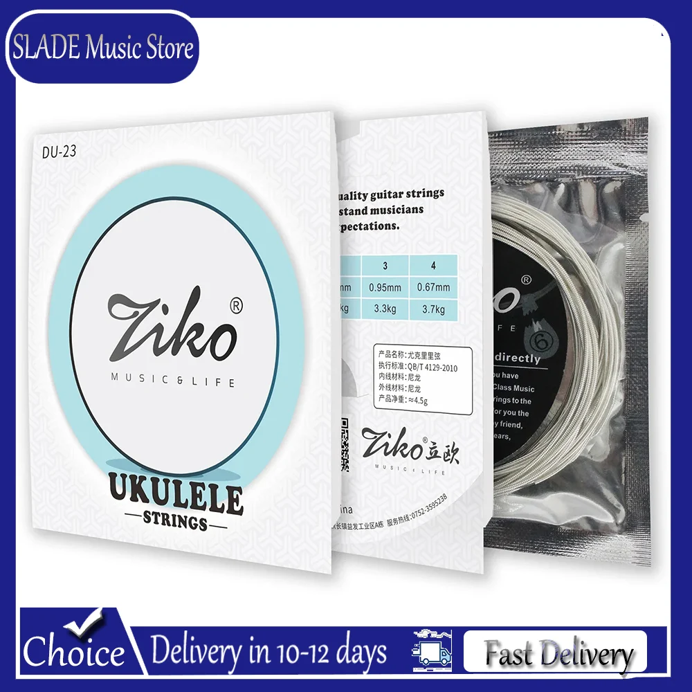 ZIKO Ukulele Strings Soprano Concet Tenor General Use Nylon Ukelele Strings Ukulele LOW G Strings Musical Instrument Accessories