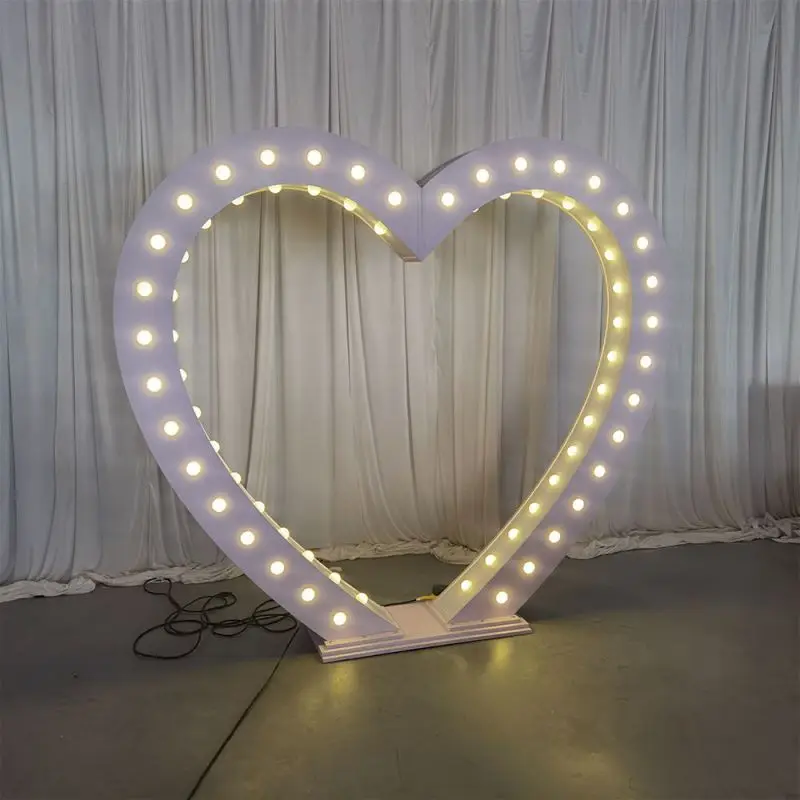 Love Shape Arch LED Wedding Banquet Background Decoration Light for Special Events