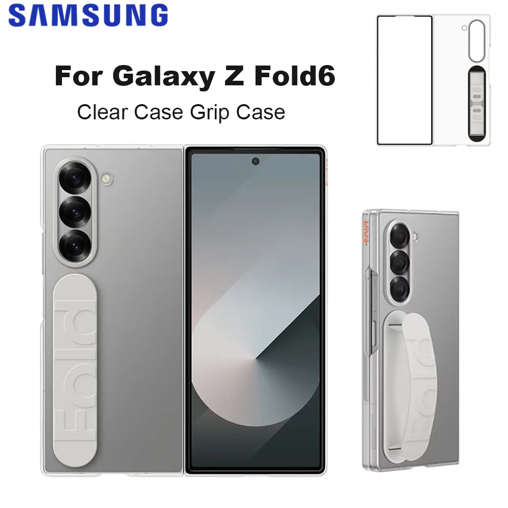 

Samsung Galaxy Z Fold6 Official Clear Grip Case Transparent EF-QF956 Compatible with Original Samsung Galaxy Z Fold6 Devices