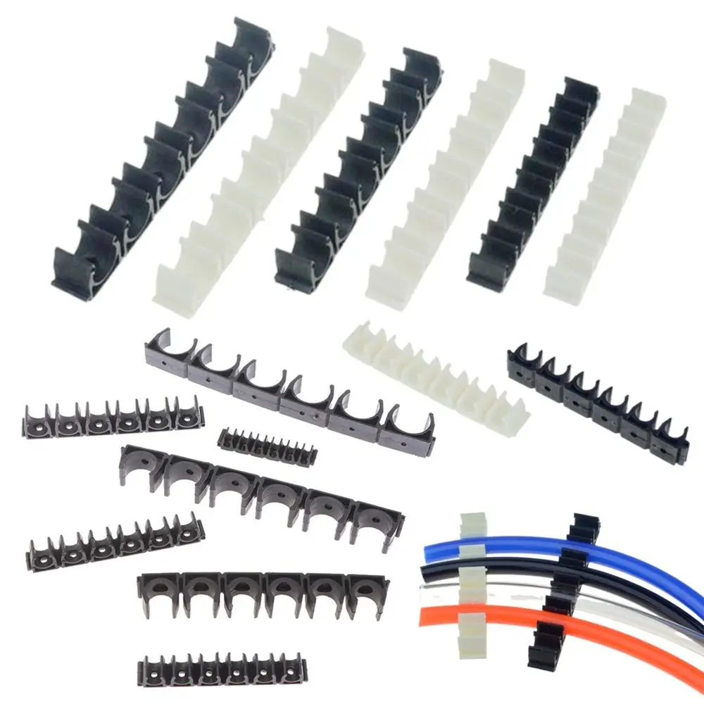 Air Hose Hose Clamp Fixing 6 Way Water Pipe Holder 4mm 6mm 8mm 10mm 12mm Gas Compressor Diversion Flow Clip