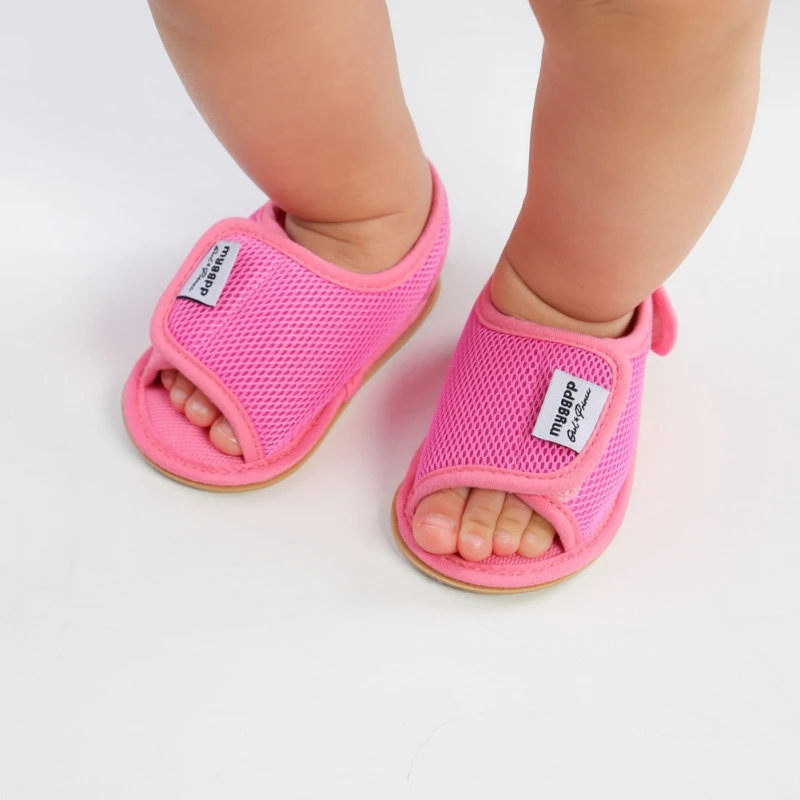 Zomer Baby Baby Sandalen Anti-Slip Zachte Rubberen Schoenen Pasgeboren Meisjes Jongens Ademende Outdoor Eerste Wandelaars