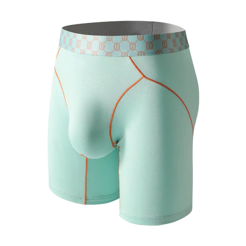 남성용 대나무 섬유 팬티, 남성용 속옷, U 포켓 롱 복서 팬츠, 통기성 좋고 부드러운 속옷, 플러스 사이즈 M-XXL