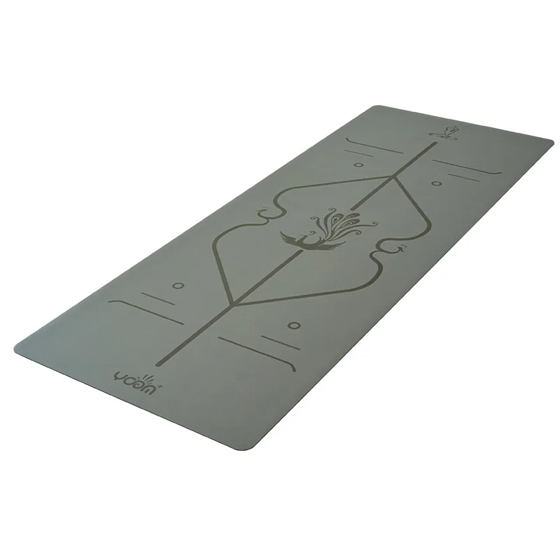 

5mm Thick Yoga Mat 2025 - Women's Natural Rubber & PU, Anti-Slip Home Fitness Mat with Custom Design