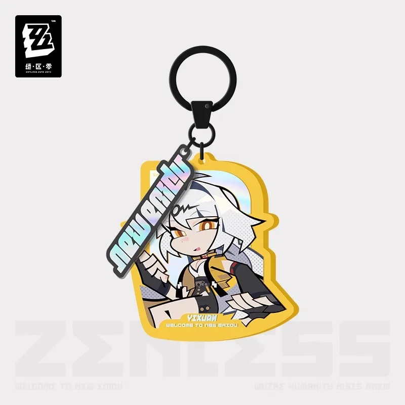 [Genuine] miHoYo Zenless Zone Zero Q-version Acrylic Pendant Yixuan Pan Yinhu Ju Fufu Keychain Yunkui Summit Cosplay Xmas Gifts
