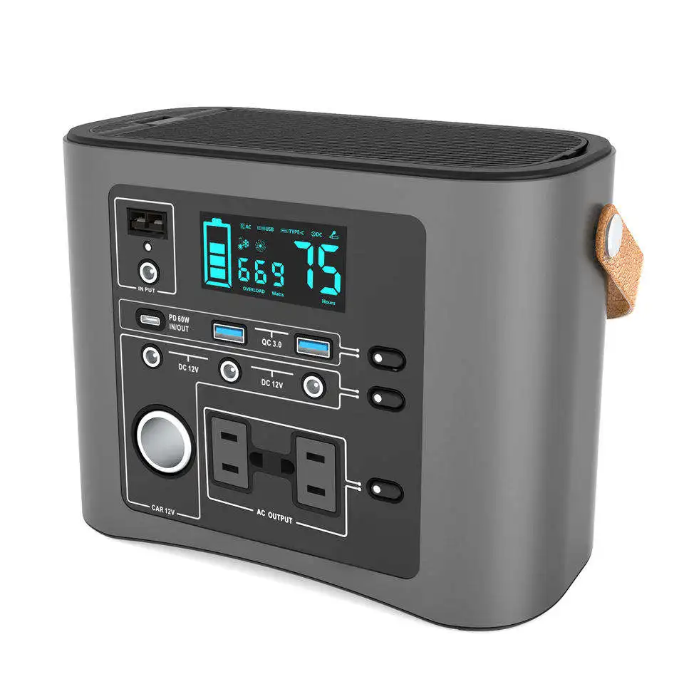 

Portable 300W Outdoor Mobile Energy Storage Power Supply PD60W Bidirectional Solar Emergency Power Supply Power Bank