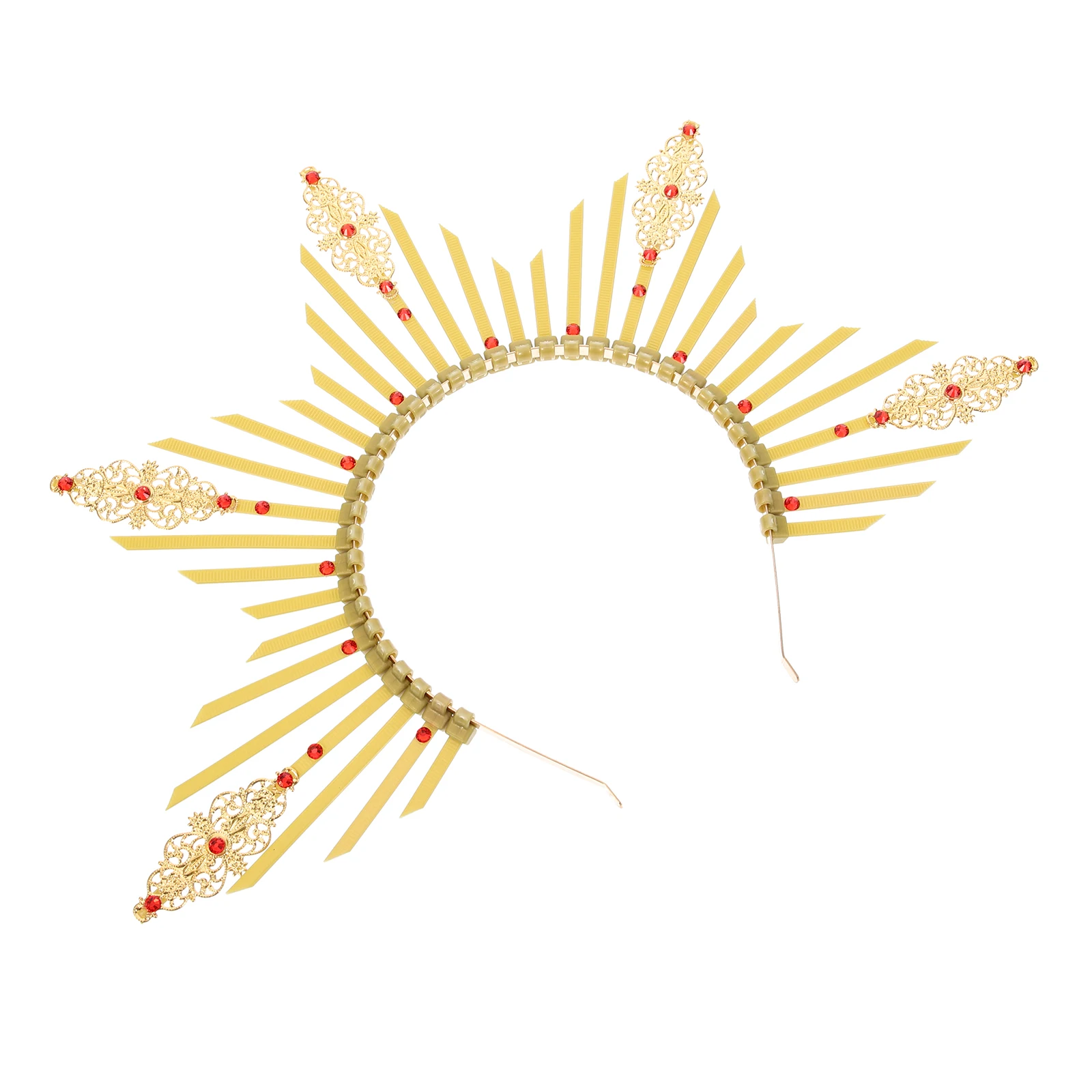 

Headband Headdress Retro Goddess Sun Rays Hair Clasp Party Women Retro Crown Headband Decorative