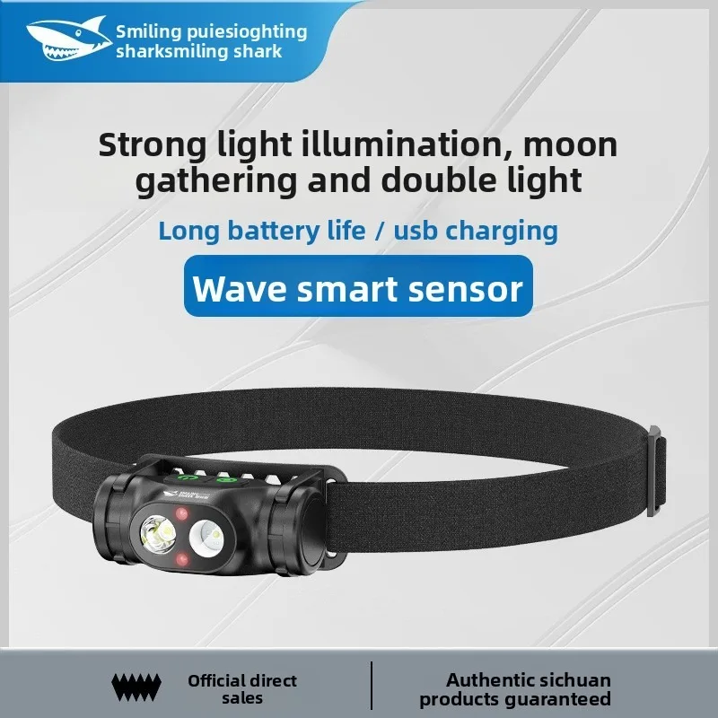 Ultra New Wave Sensor LED Multi Function High Brightness Headlight USB Rechargeable Long Lasting Compact for Maintenance Work