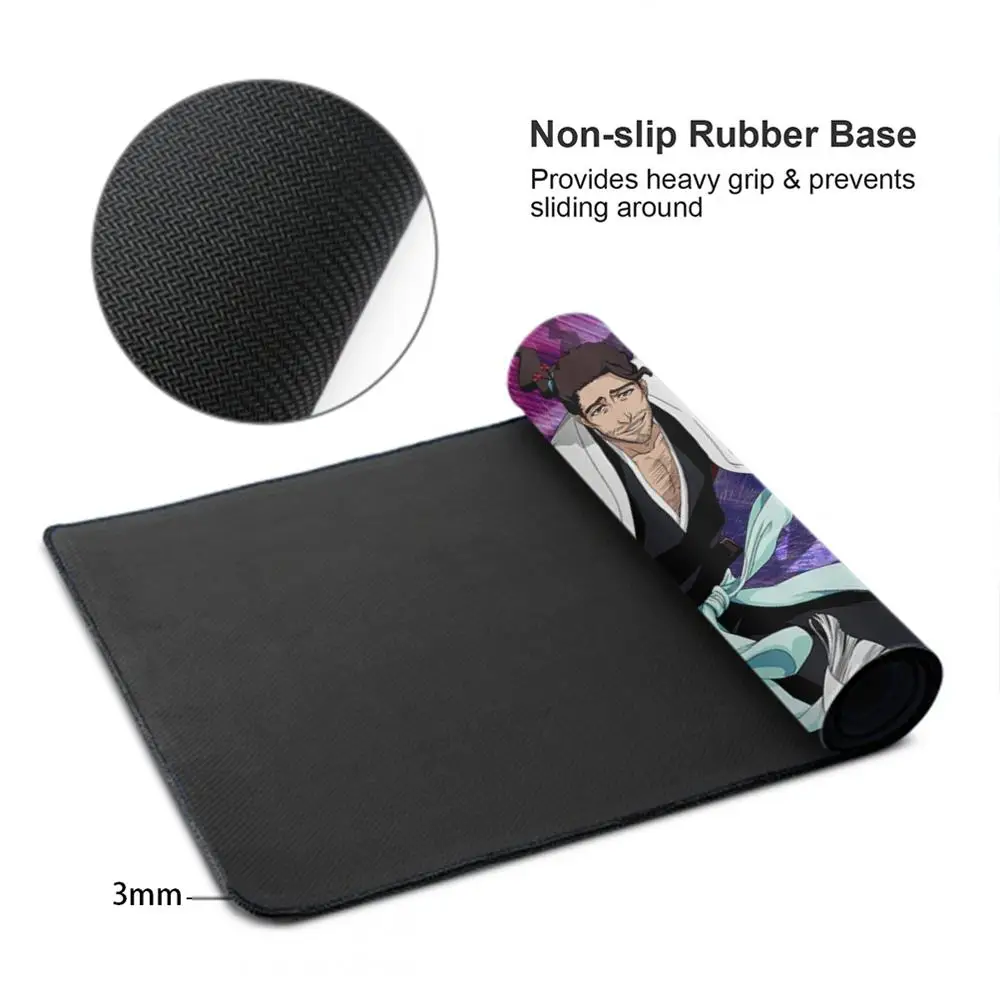Kyoraku Shunsui Bleach Mouse Pad Large Computer Mousepad Office 1000x500mm XXL Pc Gamer Non-slip Rubber Keyboard Deskmat
