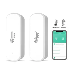 Tuya Smart Zigbee Temperature And Humidity Sensor Indoor Thermometer For Home Work With Alexa Google Home Assistant