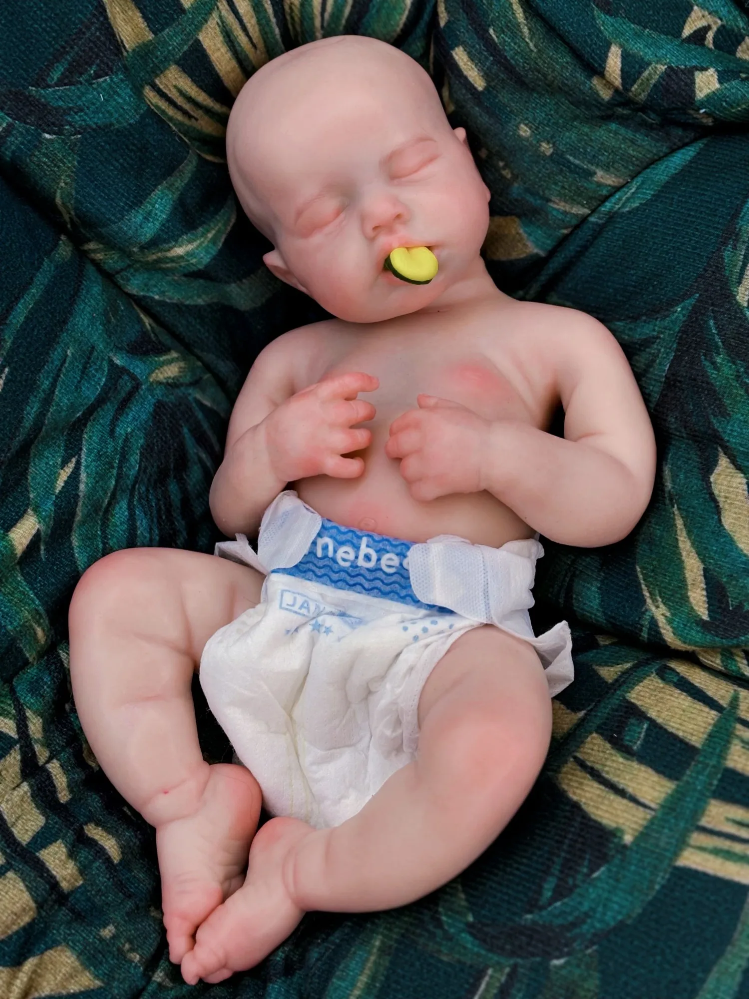 18 pollici Bocca aperta Ragazza in silicone Loulou Bebe Reborn Bambole Reborn in silicone pieno solido dipinto Baby Doll Toy Corpo De Silicone
