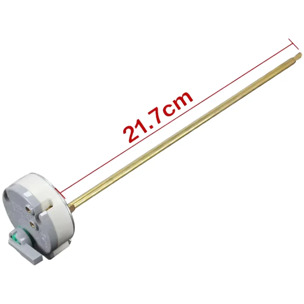 Push thermostat designed for Ariston water heaters 160 217 272 mm sizes 30C to 80C temp adjustment plastic metal body options