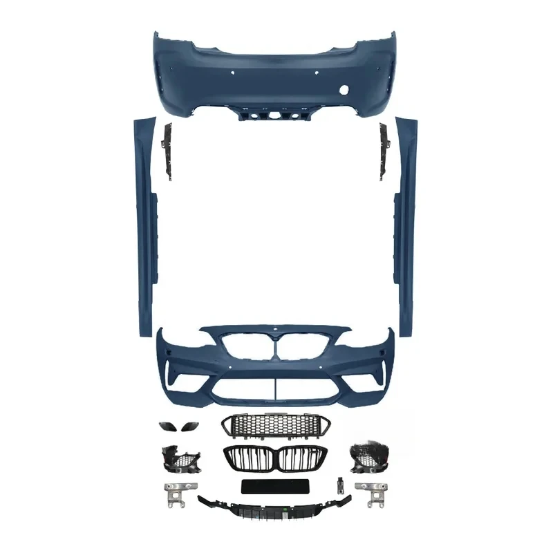 

2 Series F22 F23 2014-2019 Upgrade to M2 C S Style Bodykit with Bumper Grille Skirt Easy Fit Accessories
