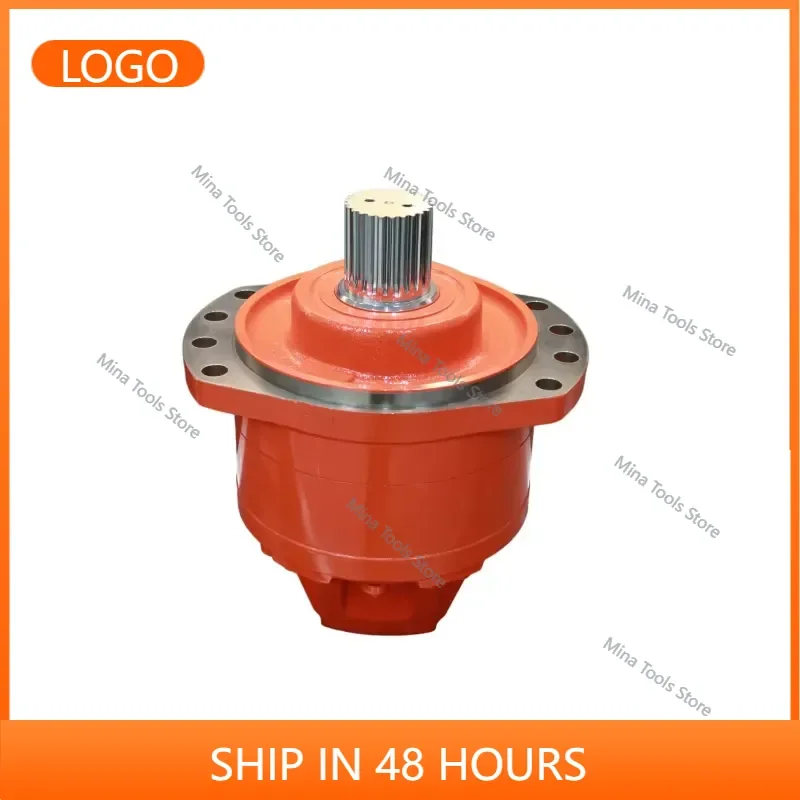 Poclain MS08 Hydraulic Piston Motor 36kw Power 160 RPM for SKID STEER LOADER with 1 Year Warranty