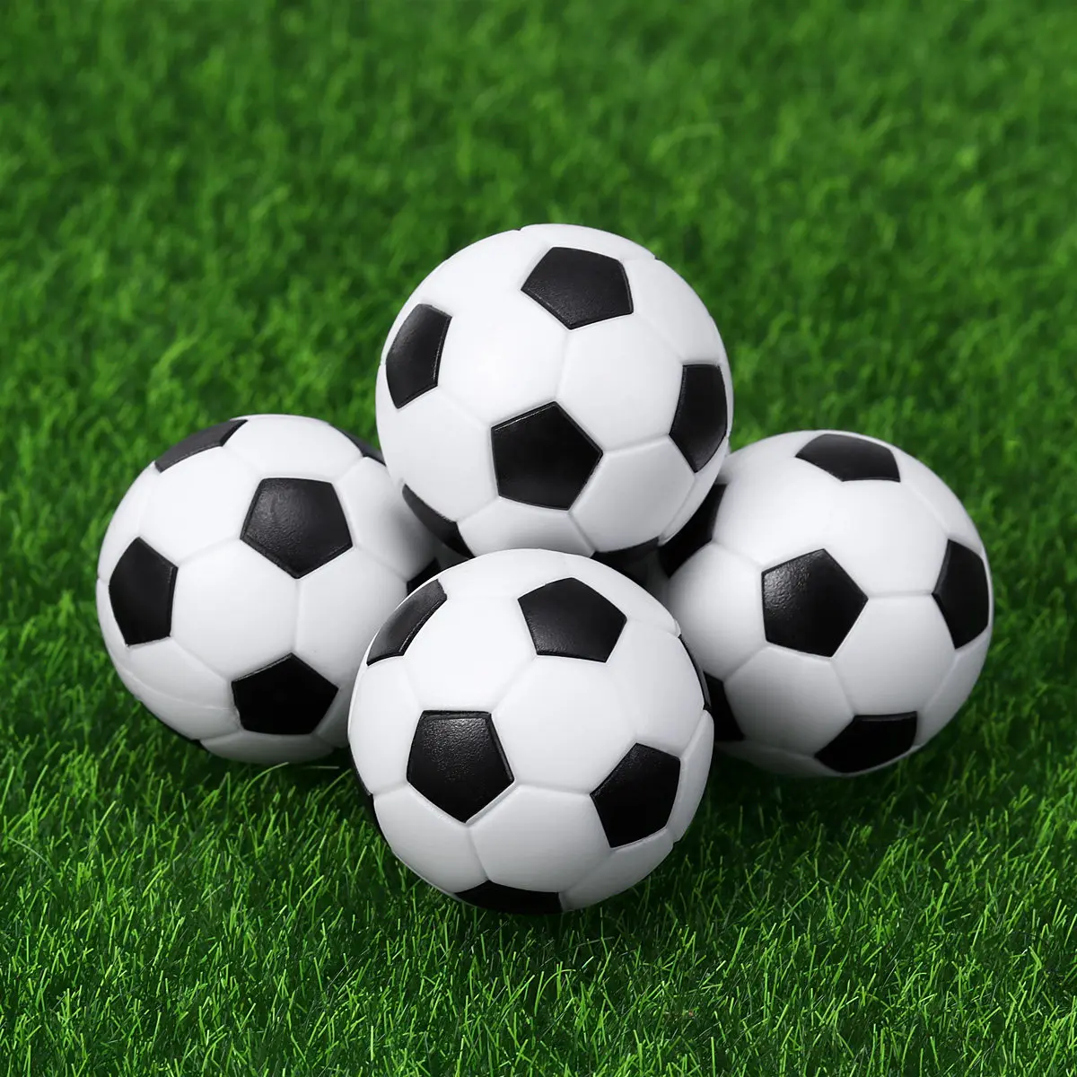 

6Pcs 32Mm Black White Table Football Balls for Striker Roma Tables Ideal for Tables Under 135Cm Mini Soccer Ball Set