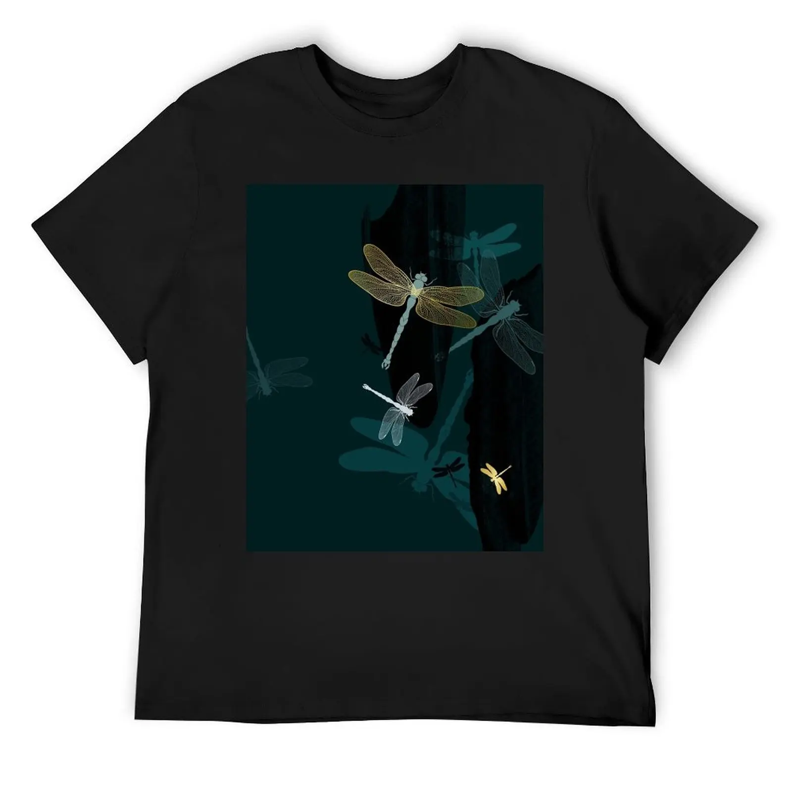 Midnight Dragonflies T-Shirt man clothes custom shirt sports fans custom t shirt T-shirt men