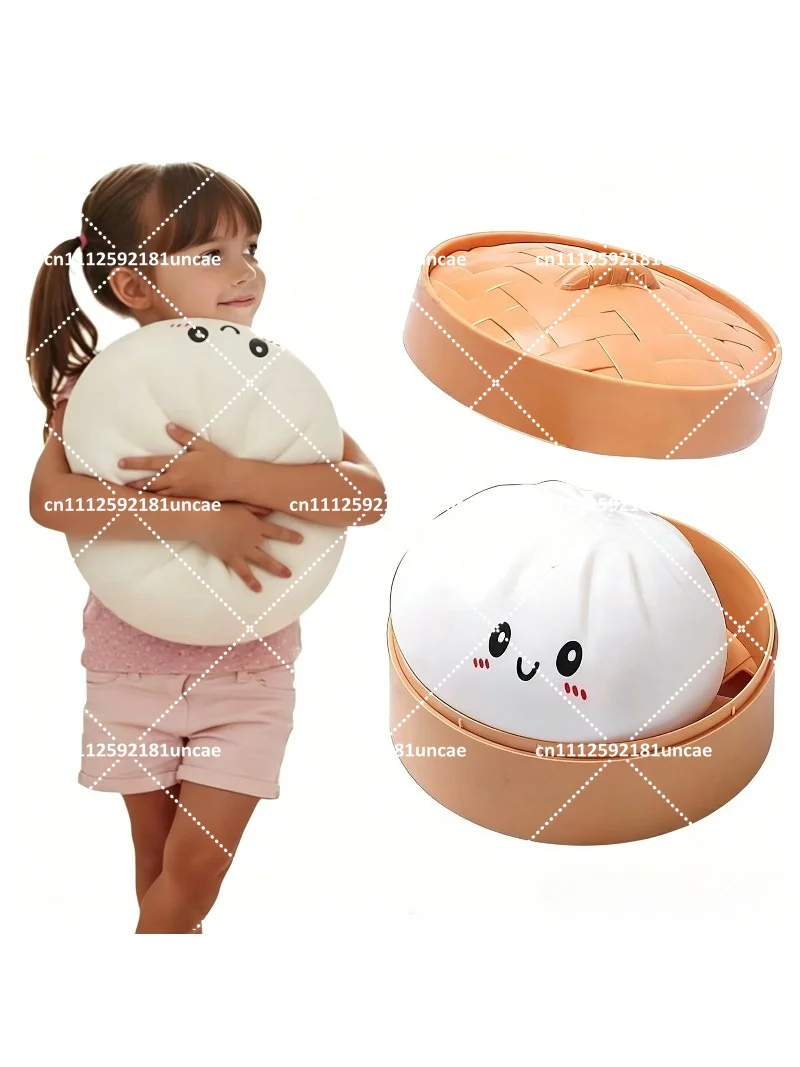 Jumbo Dumplings Squishy Large Soft Stuffed Toys Cute Plush Stress Relief Home Decor Gifts