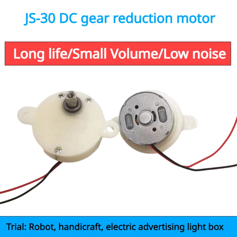 Micro réducteur électrique, moteur de réduction, petite taille, vitesse lente, couple élevé, faible bruit, réversible, DC 6V, 5 tr/min, 100 tr/min, 1 pièce