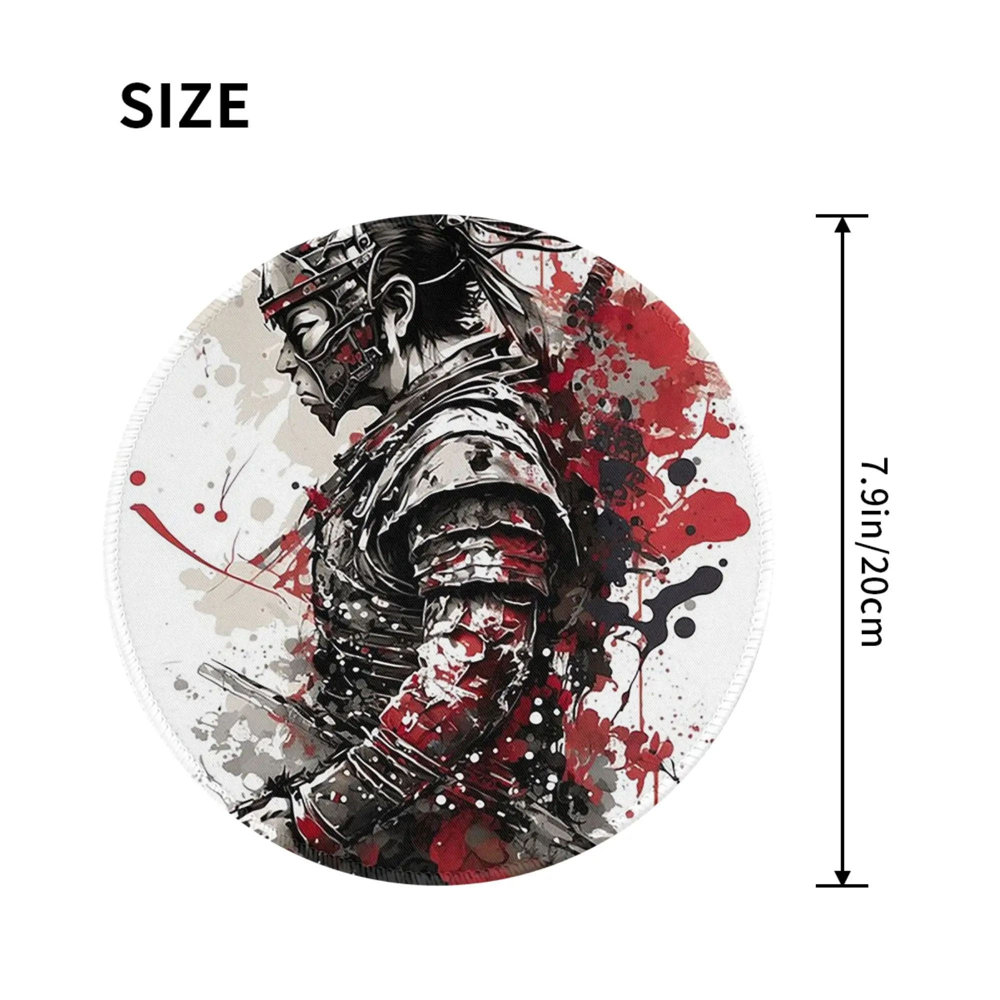 Japanese Samurai Warrior  Mouse Pad Computer Keyboard Mouse Mat Gaming PC Laptop Desk Mat Office Accessories Table Mats